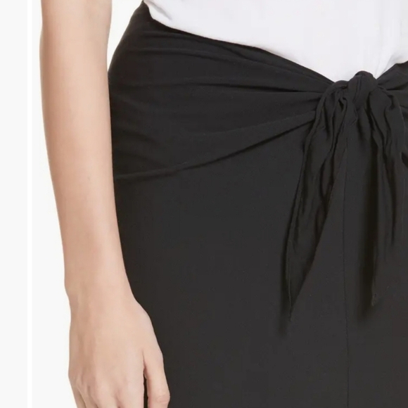 Jenni Kayne Black Crepe Tie Skirt XS - Picture 2 of 11